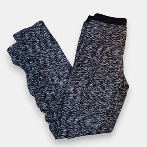 Lululemon Runderful Pants: Static Slate Black Space-dye Pattern Size 4